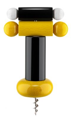 Tire-bouchon ES17 Alessi Noir, jaune et blanc OFFRE SPECIALE